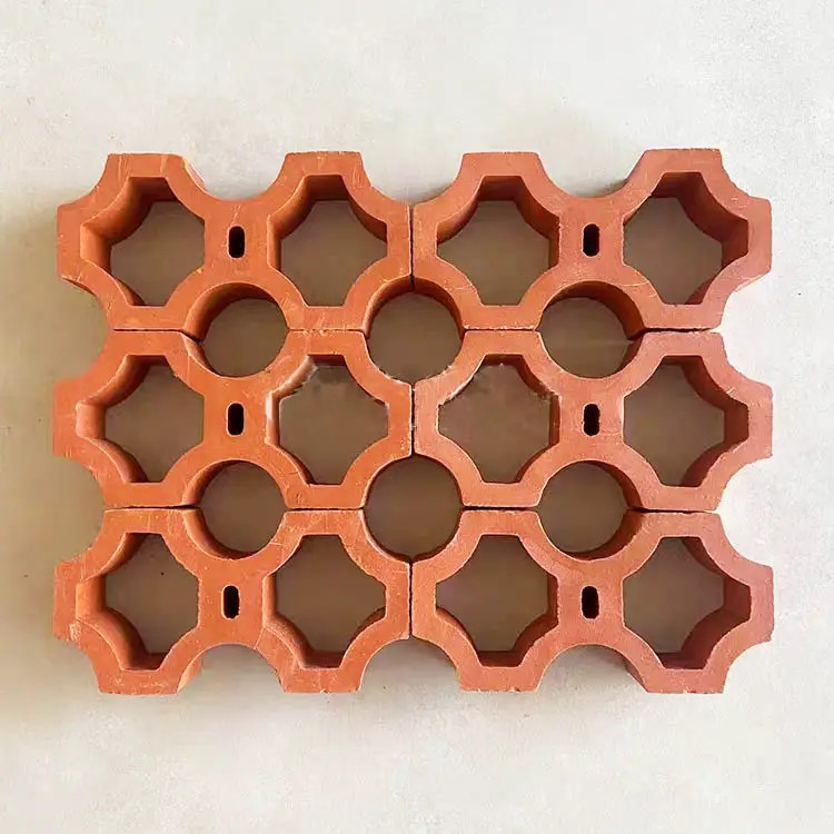 Terracotta Jali block decorative tiles exterior wall building brick