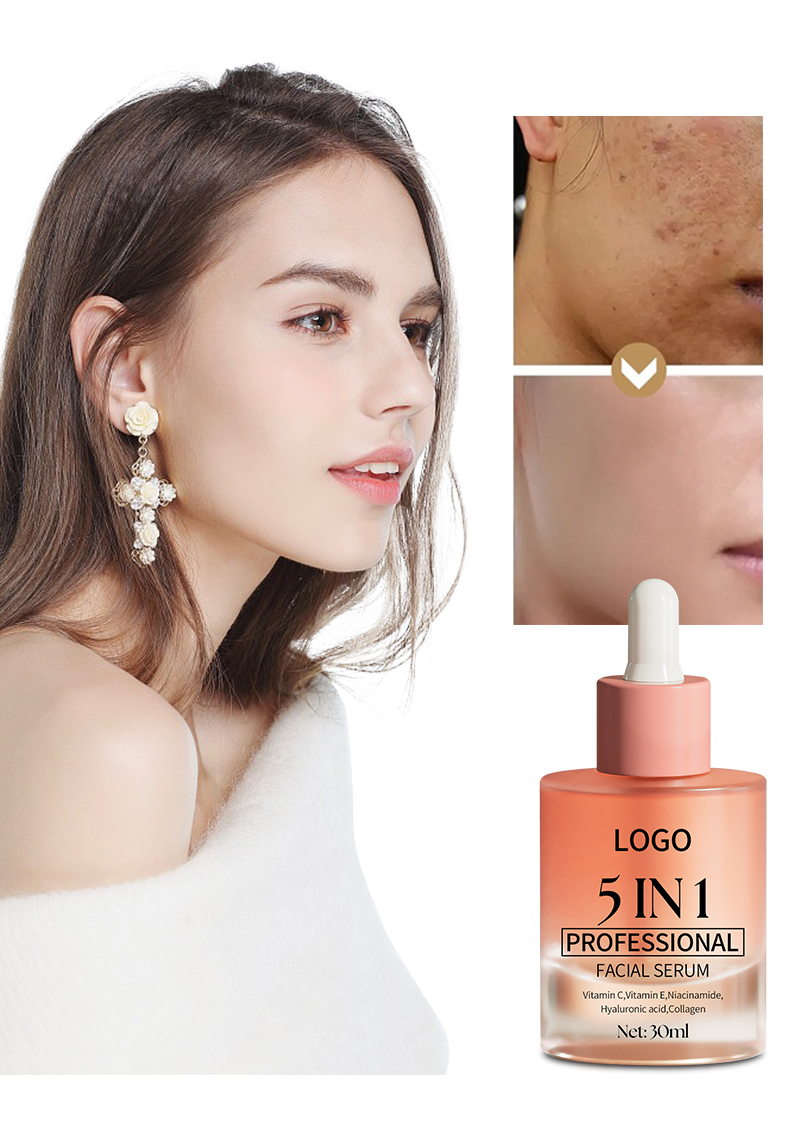 5 In 1 Skin Care Serum Dark Spot Whitening Serum Vitamin C Facial Serum