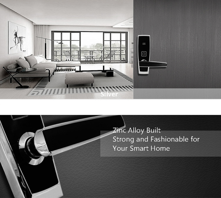 Electronic Keypad Door Lock , Digital Keyless Entry Door Lock With Card