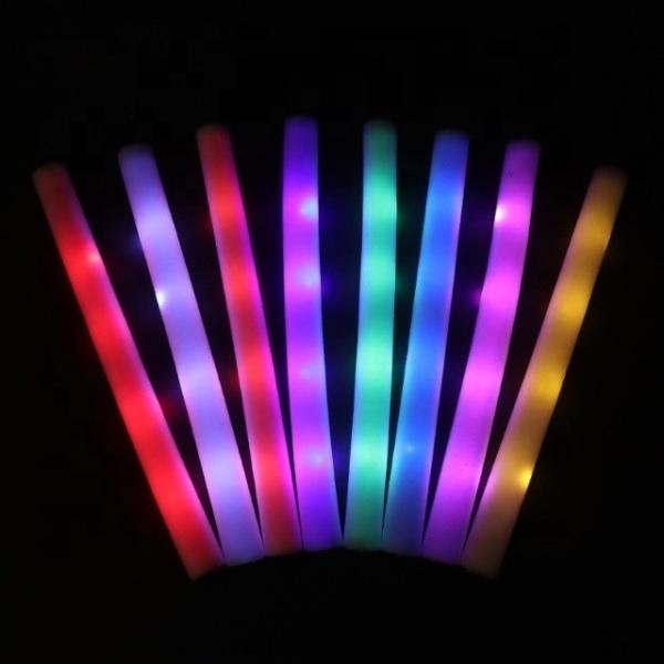 Ecofriendly Personal Neon Barrels Party Custom Logo LED Foam Sticks Glow Sticks