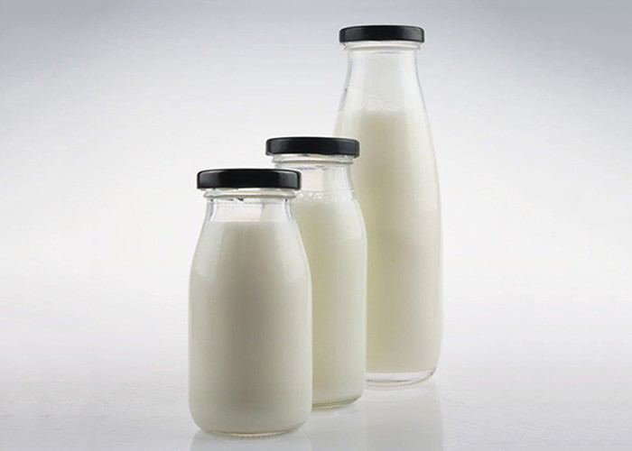 200ml 250ml 350ml Glass Juice Bottles , Unique Glass Drinking Bottles