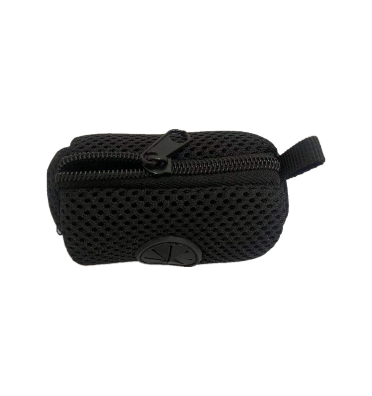 factory customize sandwich fabric net bag soft small mesh pouch portable storage pocket for power bank