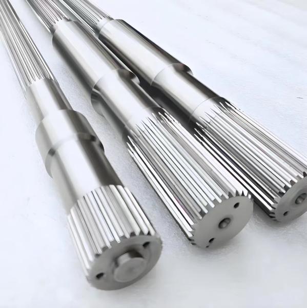 German Material Single Key Shaft Diameter 10mm - 240mm Twin Screw Extrusion