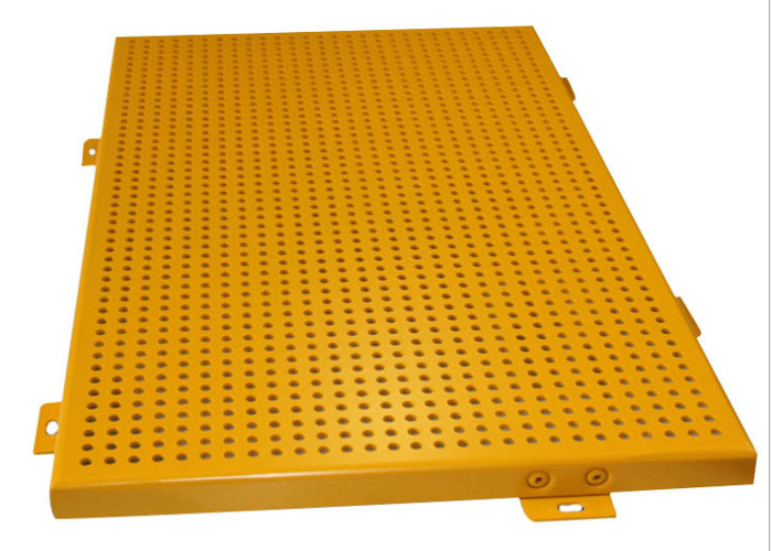 ISO9001 2mm PVDF Spray Coating Perforated Aluminium Mesh