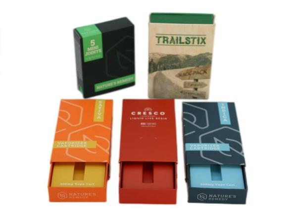 Pre Roll Vape Cannabis Packaging Child Resistant with child lock, blister or
