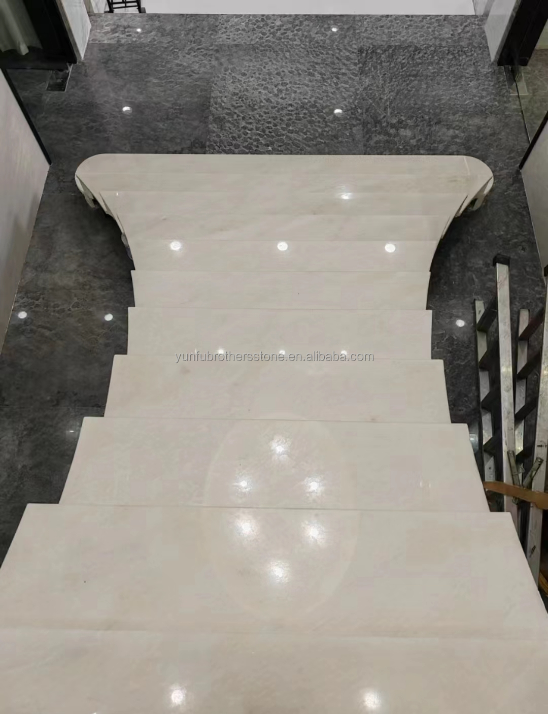 Hotel Modern Royal White Onyx Honed Marble Sheet Cut-to-Size Wall Panel and Dining Table Set