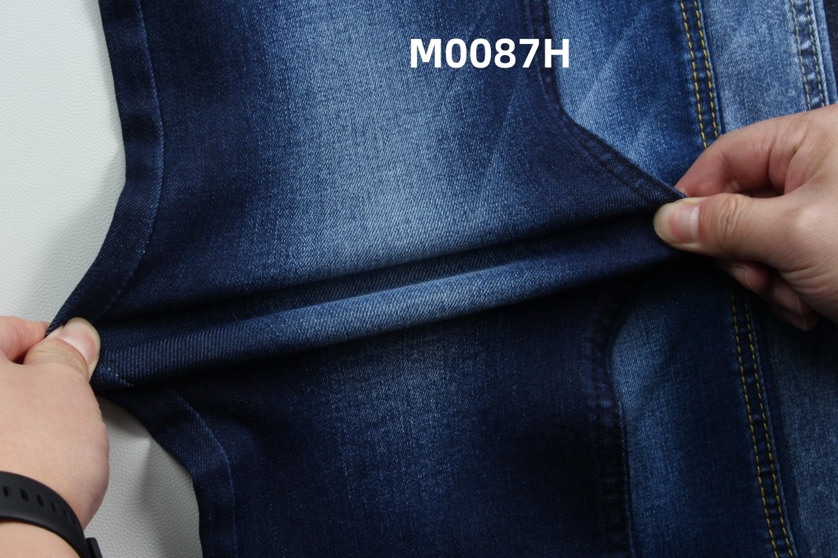 Wholesale 9.3 oz dark blue woven denim fabric stock for jeans