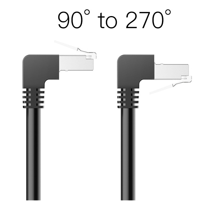 Factory Direct CAT 6 Ethernet Cable Connector Accessories Right Angle Plug