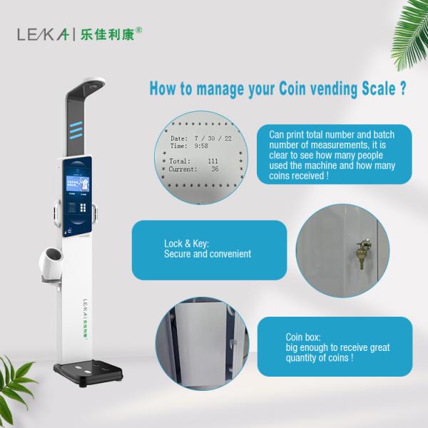 LCD Display Type Fat Analyzer Machine/Height Weight Scale for Precise Measurements