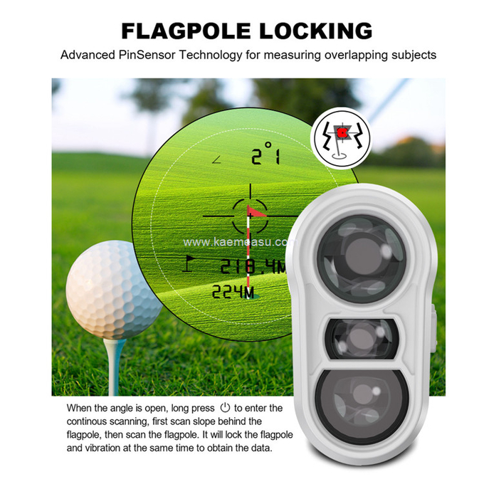 kaemeasu Mini Golf Laser Range Finder Optical Instruments Hunting Diastimeter Golf Telescope M450