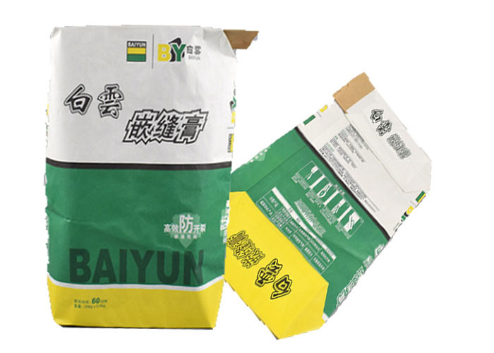 High Tensile Strength Paper Bag For Packing Cement Building Material Construction Use