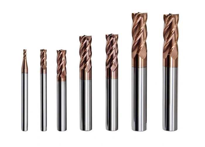 HRC 45 55 65 Solid Tungsten Carbide Endmills For CNC Cutting Machines