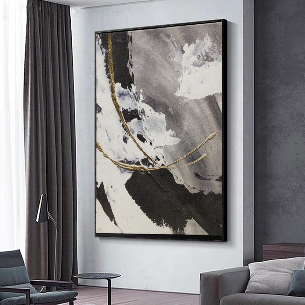 Customized Abstract Colorful Oil Painting 3D Stereoscopic Texture Painting for Modern Living Room Decoration
