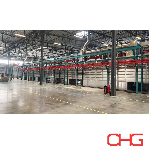 Industrial Power And Free Overhead Conveyor System Carbon Steel For Powder
