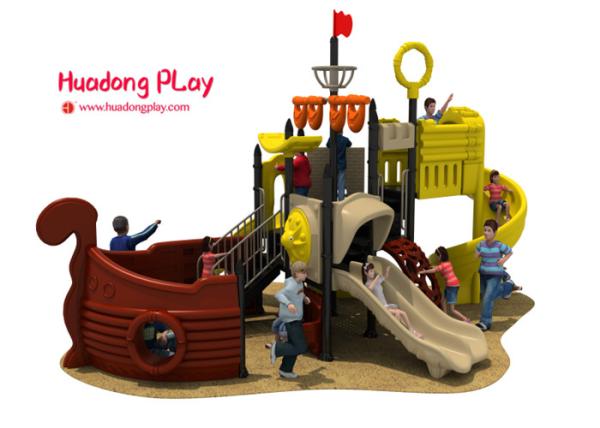 Food Grade Plastic Outdoor Play Equipment 1080*930cm Safety Area For Amusement