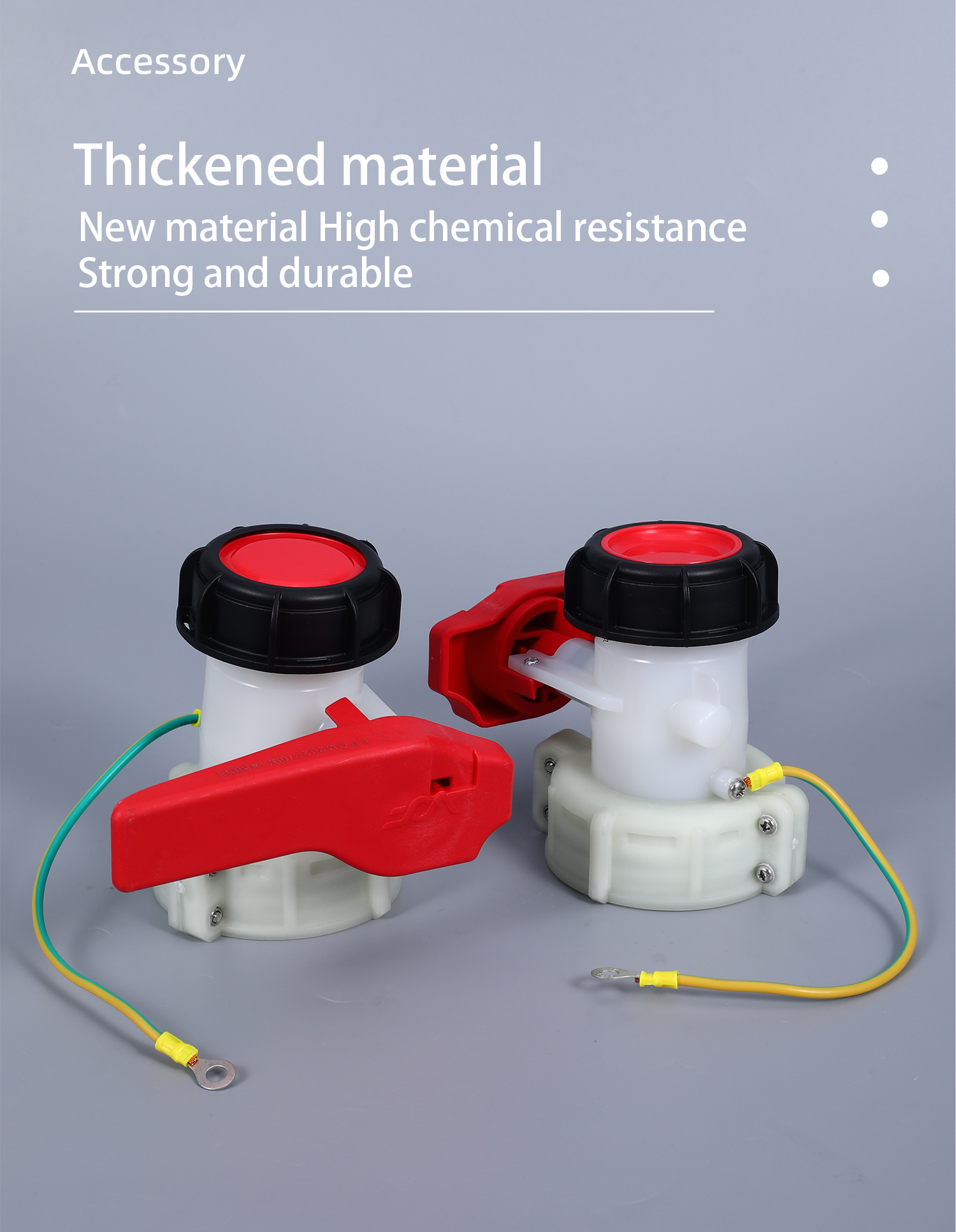 Structure Butterfly Valve Media Water DN50 75MM Plastic HDPE Valve for IBC Water Tank