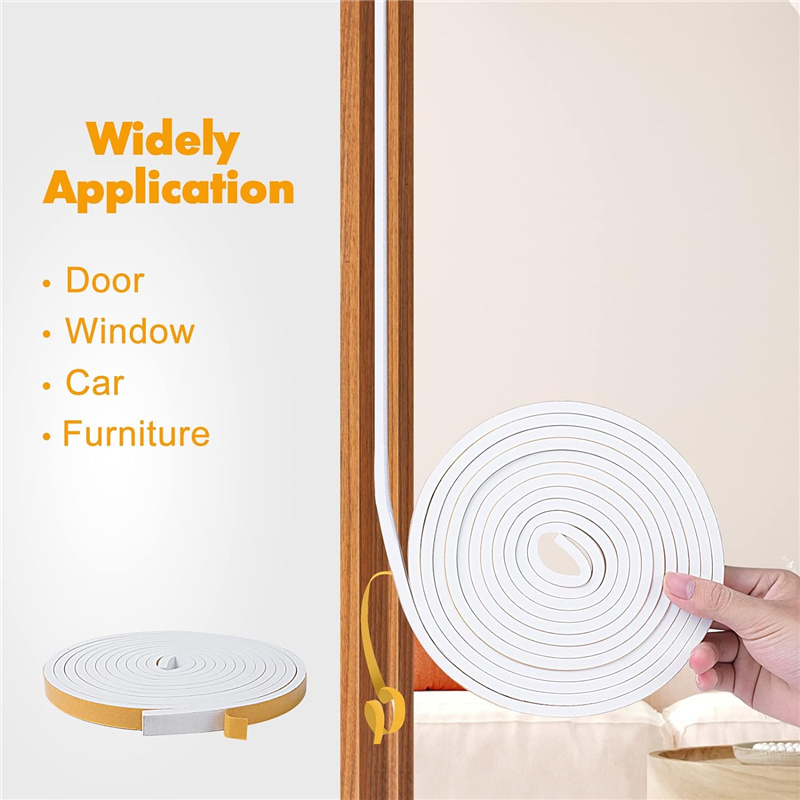 Self Adhesive Foam Insulation Strips Window Windproof Sound Proof Sealing Strip