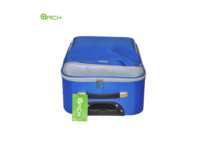 Tapestry Soft Sided Luggage with One Front Pocket and Big Skate Wheels