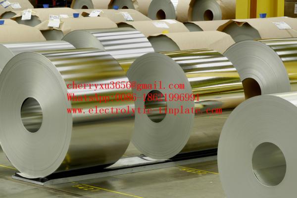 Food Grade ETP T1 T49 T53 T57 T65 700mm Electrolytic Tinplate Sheet coils SPTE