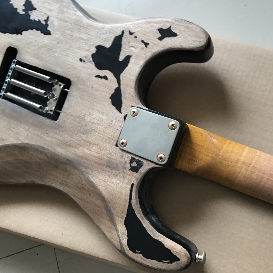 New style high quality custom relic ST electric guitar, Rosewood fingerboard relic electric guitar