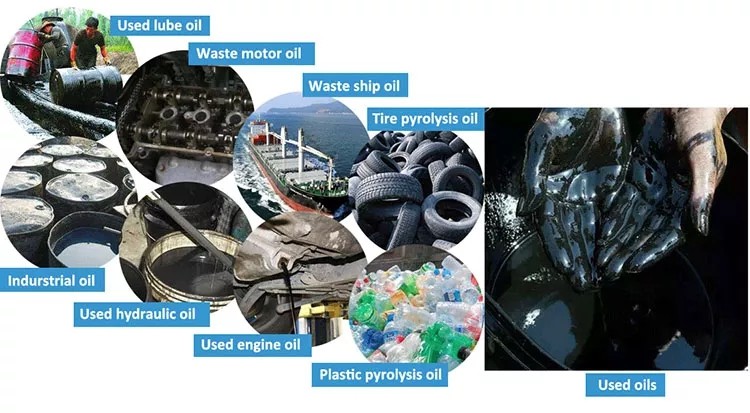 20Ton 30Ton Fully Automatic Waste Engine Oil Recycling Distillation Plant With Vacuum System