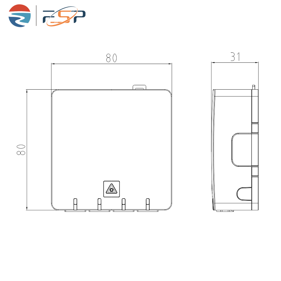 4 Cores Plastic Fiber Optic Faceplate Socket Panel for Indoor FTTH Network 5- Hangzhou