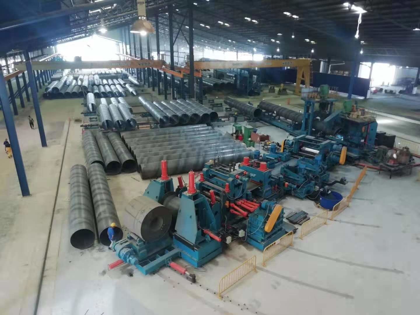 Pipe Making Machine Steel Pipe Mill Welding Line Spiral welded pipe making machine