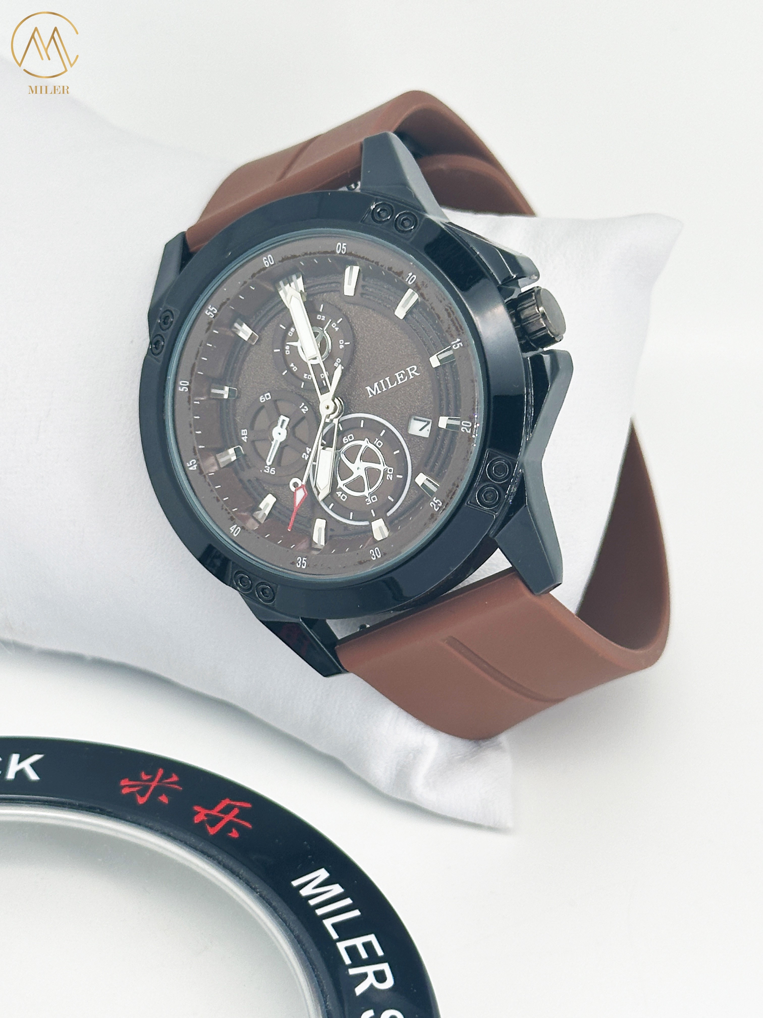 Custom Logo Minimalist Watch For Men Sport Silicone Waterproof Luminous Quartz Watches Mens Business Calendar Wrist Watches