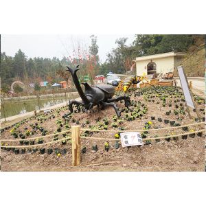 Manual Operation Robotic Insects Exhibition Artificial Insect OEM Design