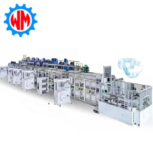 High Efficiency Big Ring Waist Diaper Production Plant PLC Control Intelligent