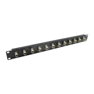 19 Inch 1U Fiber Optic Patch Panel 12 Port With SC Simplex Single Mode /