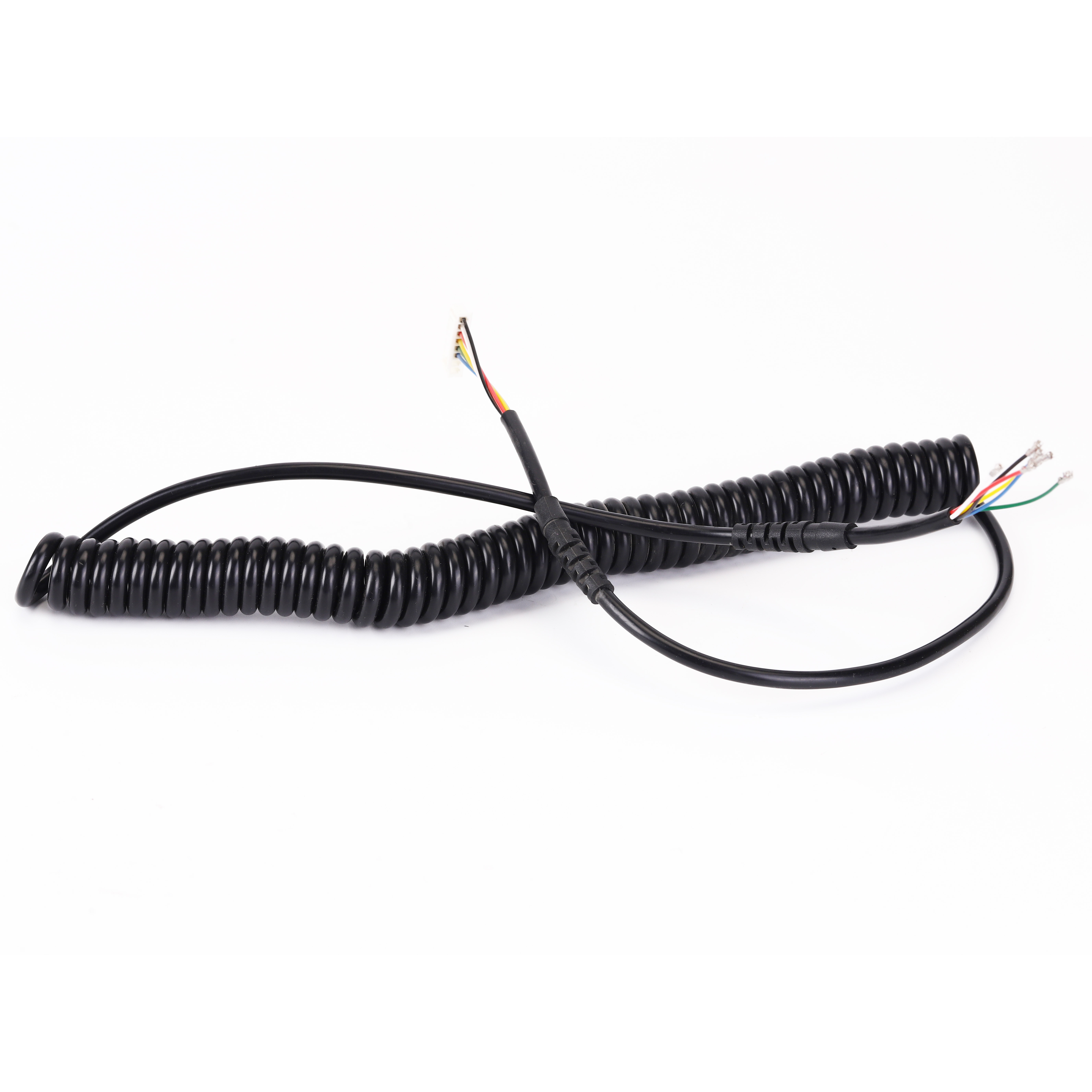 OEM High Flexible Coiling Cables Spiral Spring Wire Harness Automatic Cable Coiler