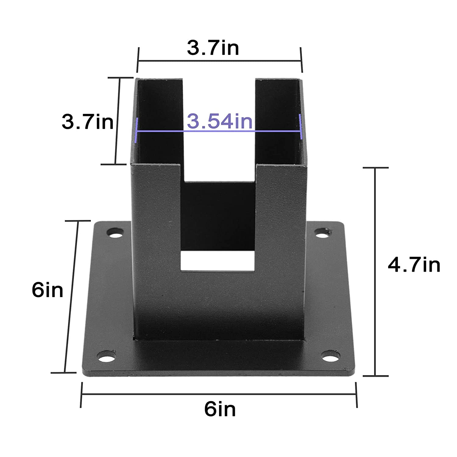 Stamping Punching Bending Process 90 Degree Right Angle Brackets for Outdoor Pergolas