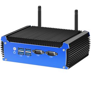 Dual LAN Dual COM Intel Fanless Mini PC With DDR3 RAM Up To 8GB Linux And mSATA