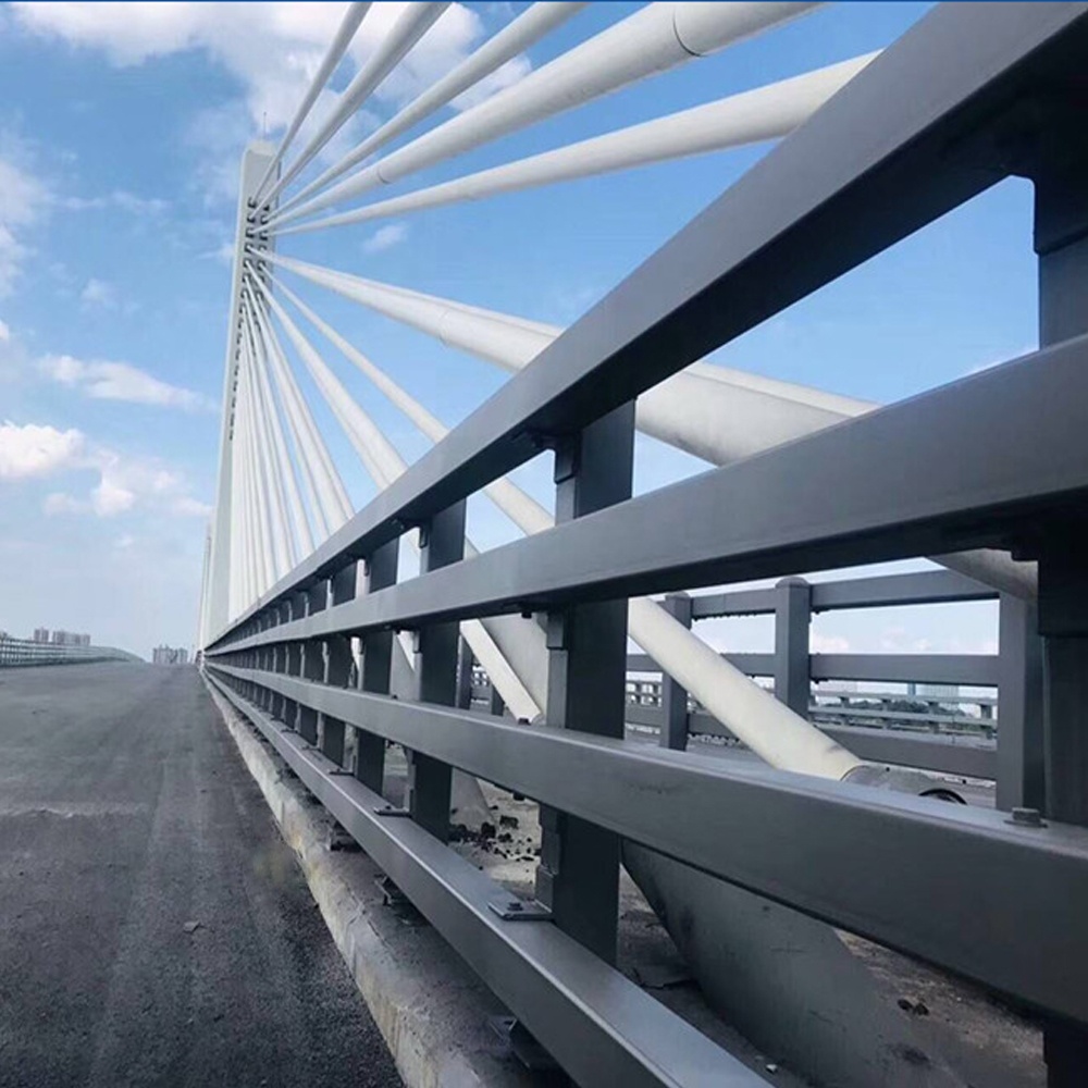 Outdoor Protection Simple steel bridge guardrail For Indonesian Bridges