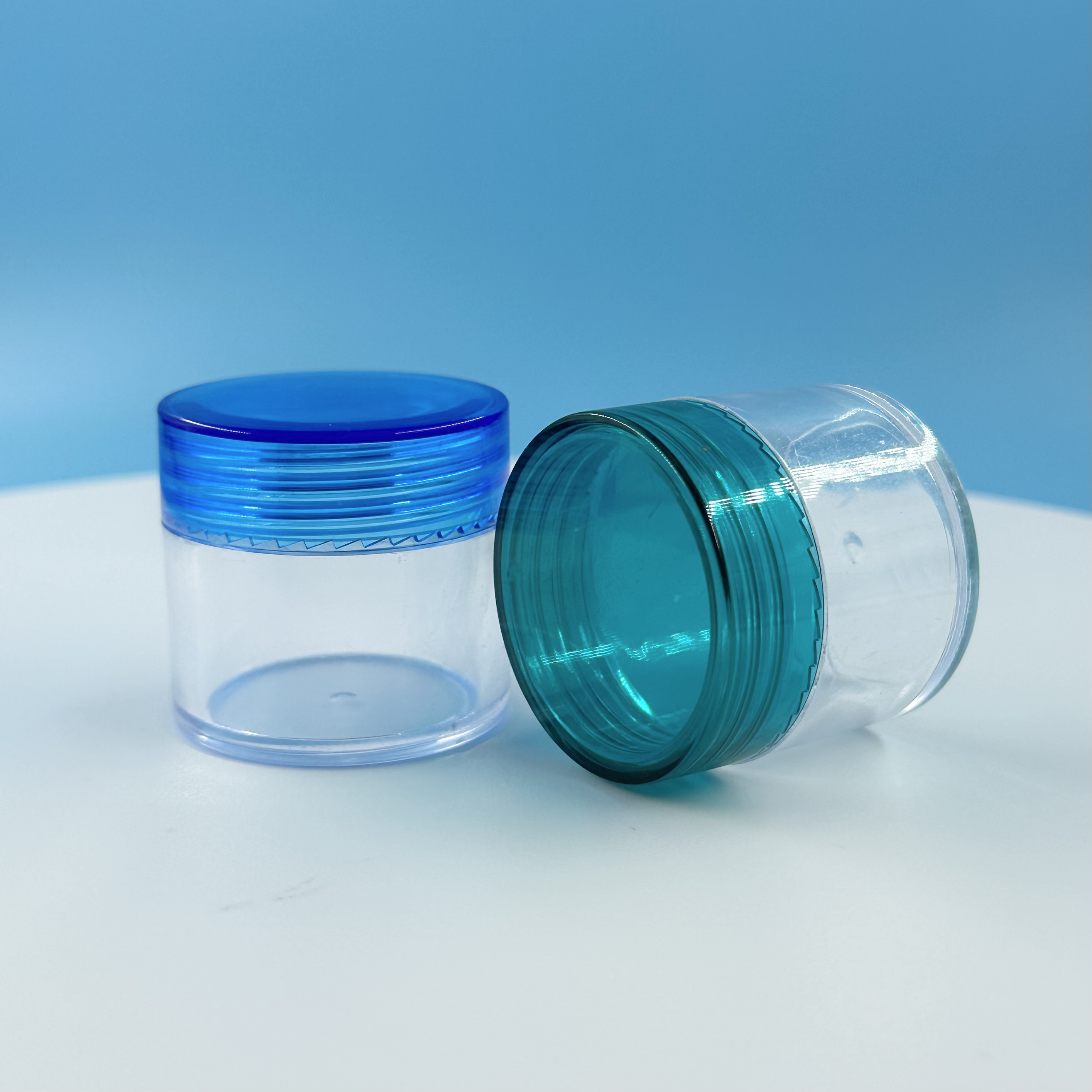 20g 30g 50g Transparent Plastic Jar Empty Refillable Cosmetic Cream Jar for Industrial