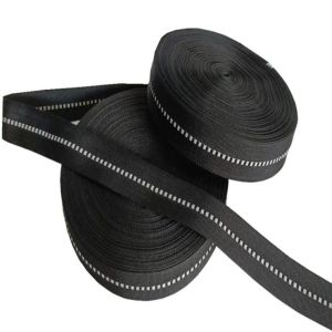 2cm Black Polyester Reflective Webbing Tape For Clothing Custom