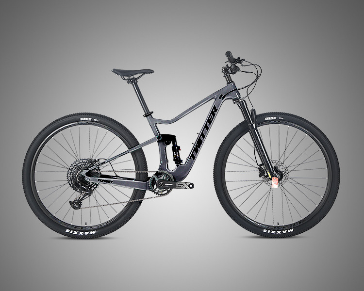 29er Carbon Fiber Full Suspension Mountain Bike With MAXXIS Tire