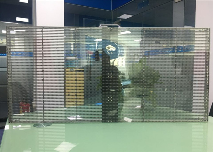 P3.91-7.81 Transparent AVOE LED Display For Building Glass Wall Lightweight for American market