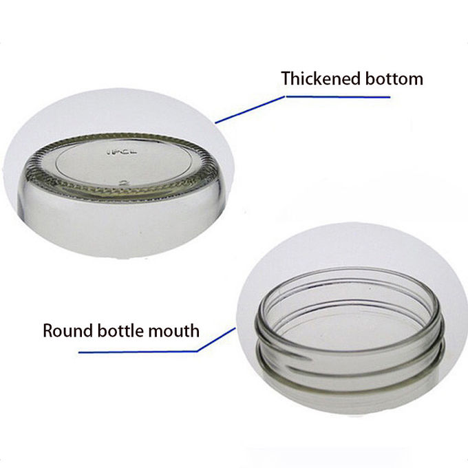 200ml Glass Pickle Jar Food Storage Glass Jam Jar With Aluminum Lid