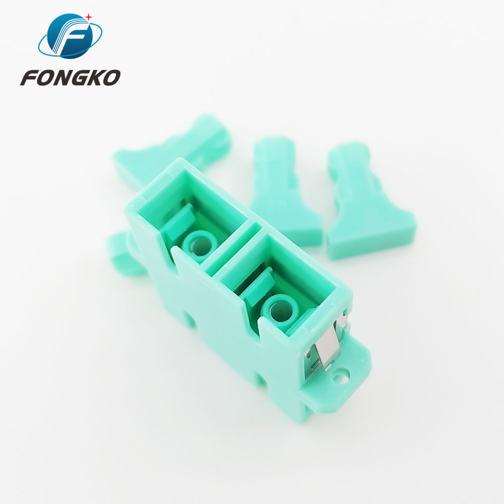 Multimode Duplex DX SC to SC Fiber Optic Adapter With Flange