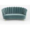 Buy cheap Nice wedding stainless steel wooden long back sofa from wholesalers