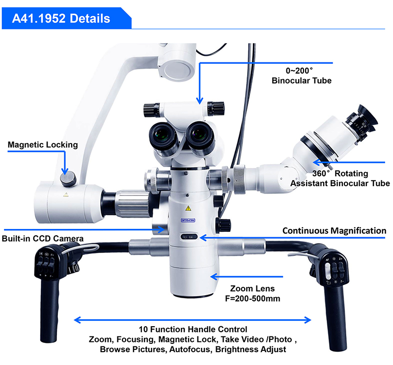 Opto Edu A41.1952 Operating Microscope Neurosurgery Brain Surgery Ent Dual Head