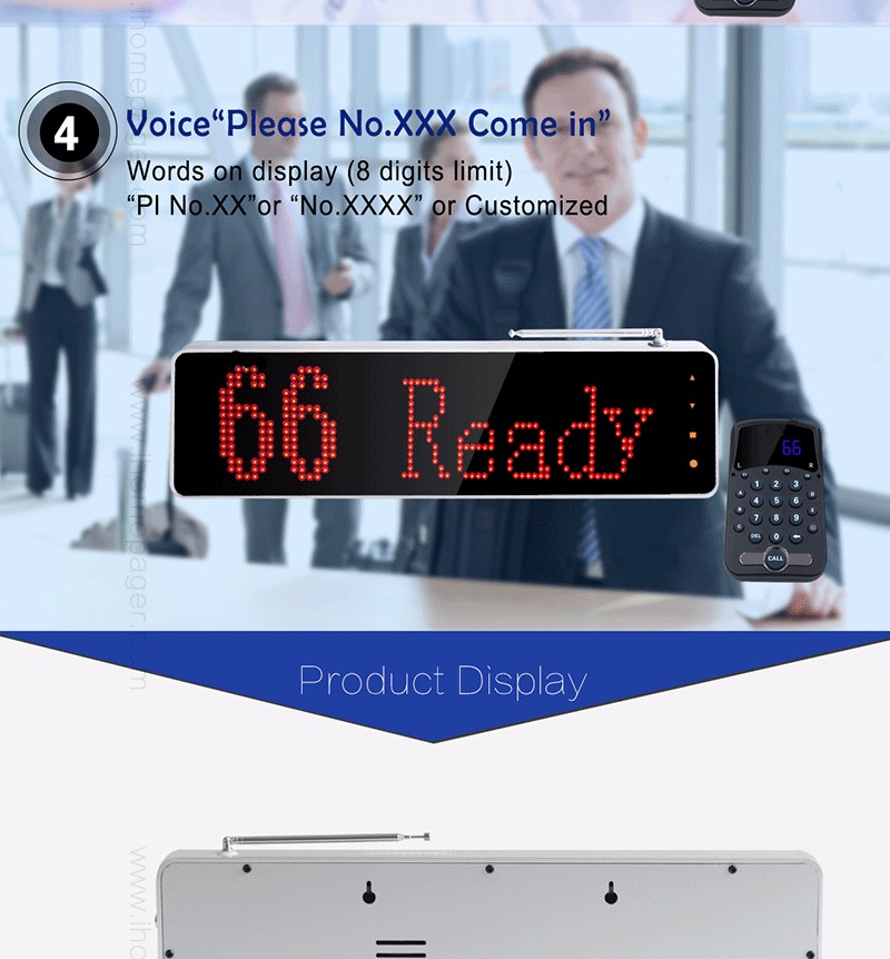 Hot selling queue system good quality LED queue system/wireless queue