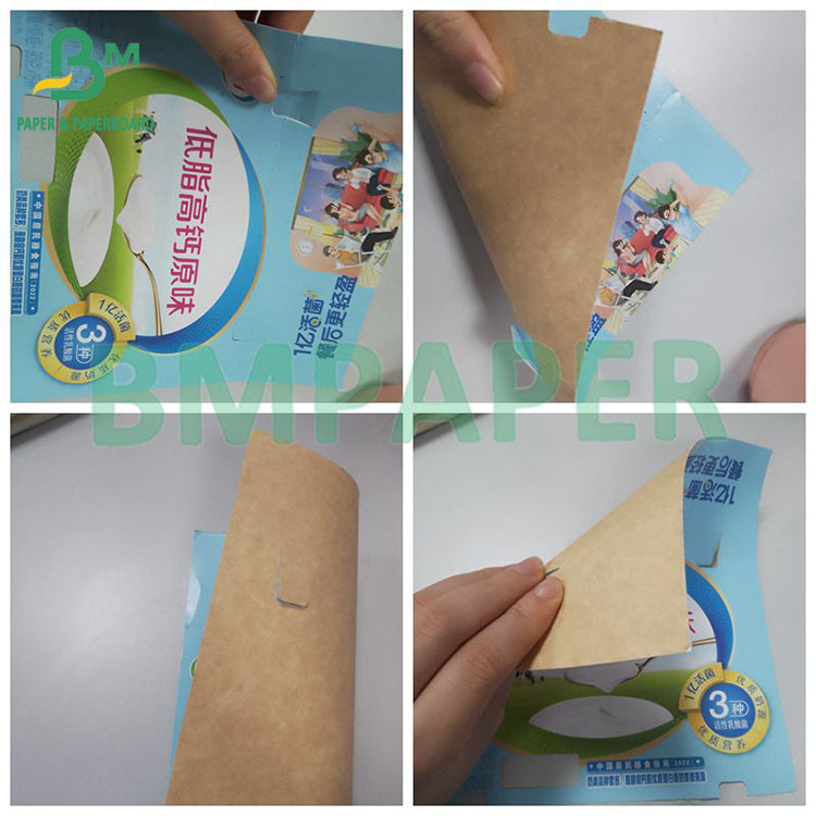 200gsm 300gsm CKB White Top Coated Kraft Board For Takeaway Food Boxes