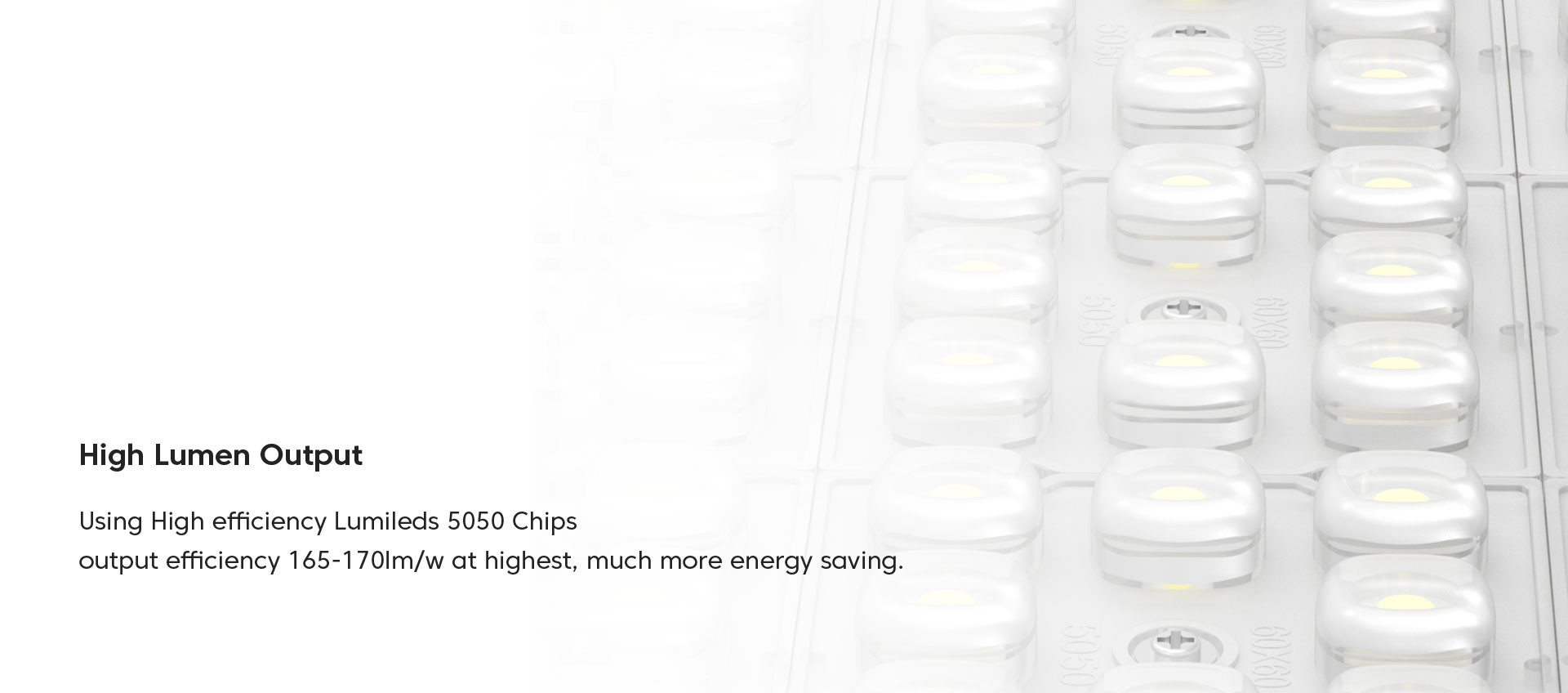 Luminaire 150W LED UFO High Bay Light Smooth Lamp Backside 5 Yrs Warranty