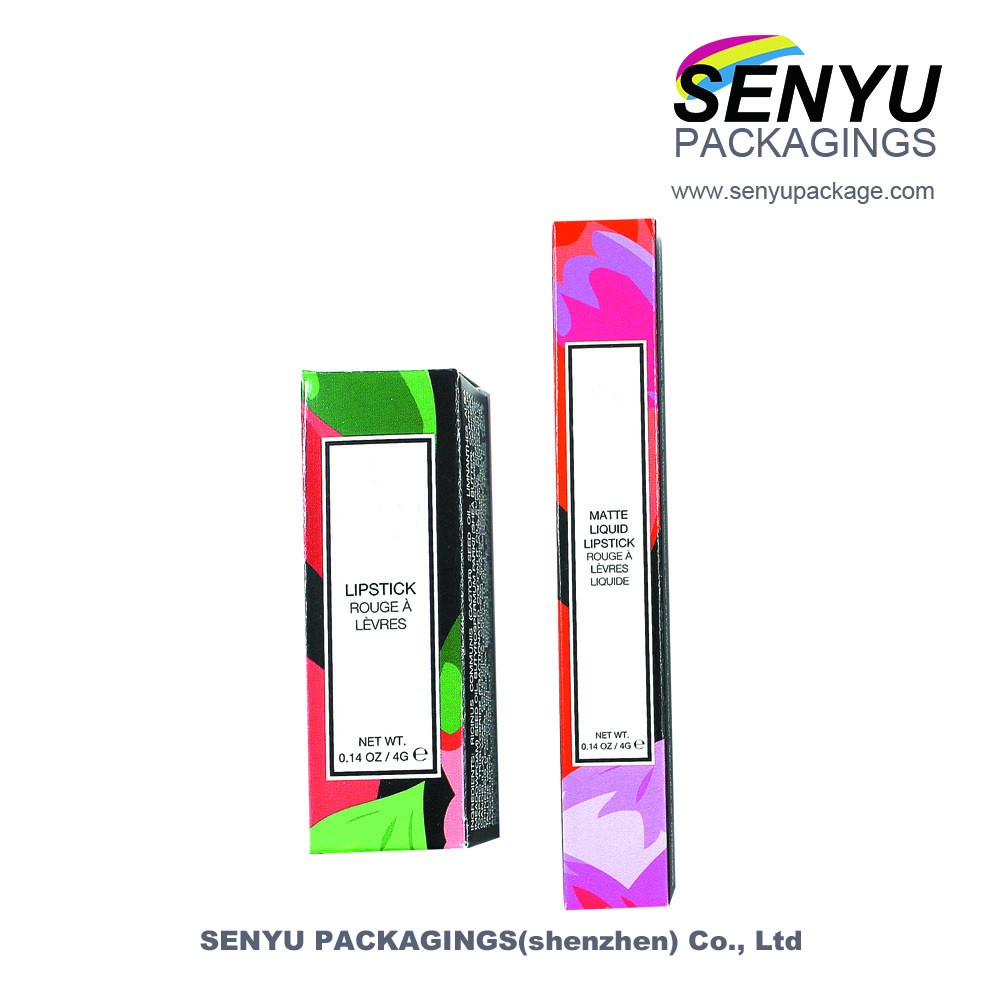 Matte Cosmetic Packaging Boxes / Liquid Custom Lipstick Boxes