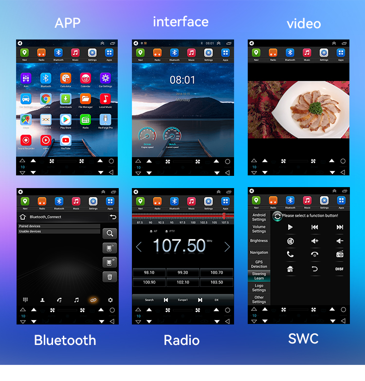 Bingfan Screen Tesla Style Android Car Stereo 9.7 Inch CarPlay Car DVD Player Radio For 2018 Nissan NAVARA Terra