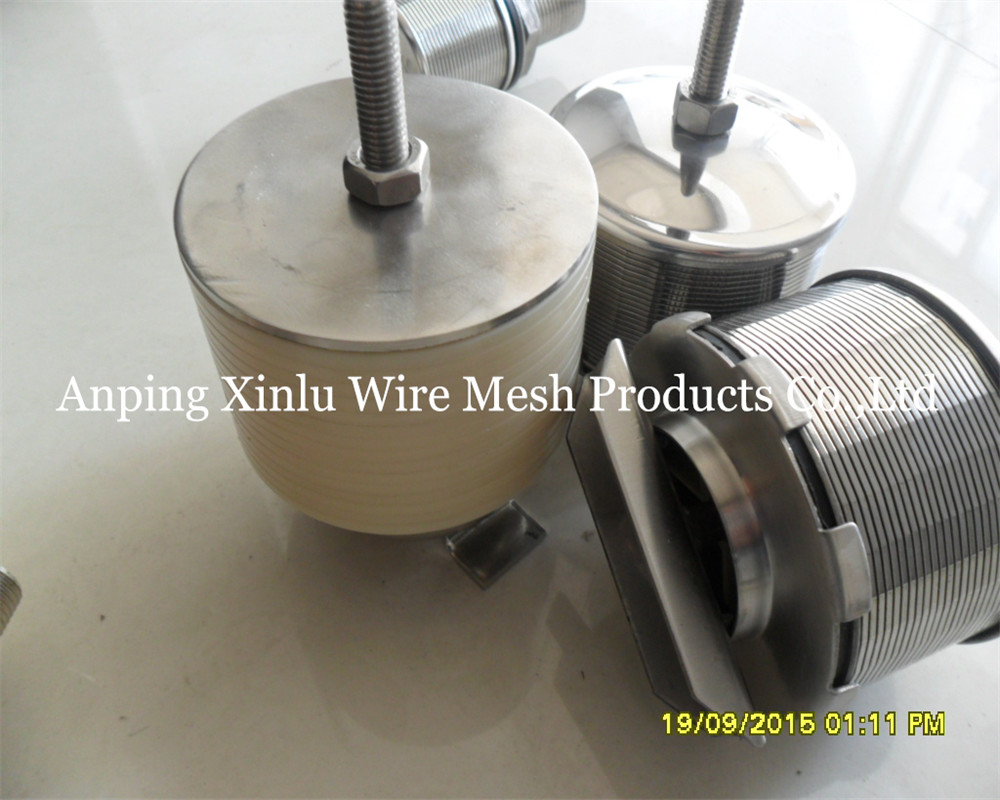 Double Flow Johnson Wedge Wire Hastelloy C Filter Nozzle 300PSI With Screw M10