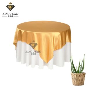 China Ornamental Round Spandex Dining Table Slipcovers Tablecloth Two Layers 1.5m 1.8m on sale